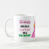 Ihr Name Gute Hexe oder Schlechte Hexe? Kaffeelieb Kaffeetasse (Links)