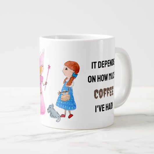 Ihr Name Gute Hexe oder Schlechte Hexe? Persönlich Jumbo-Tasse (Vorderseite Rechts)