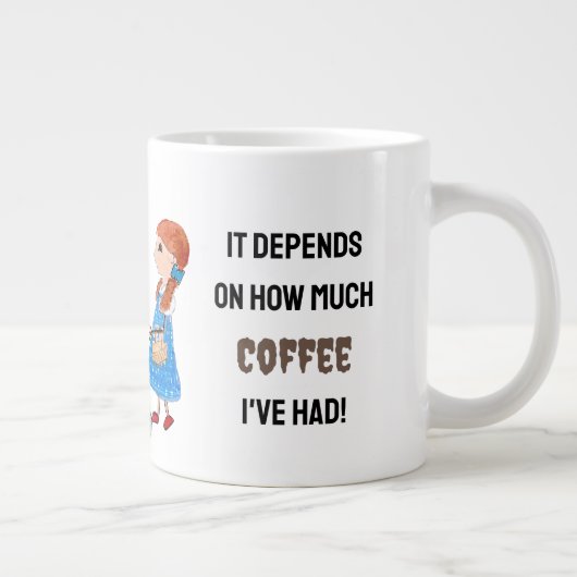 Ihr Name Gute Hexe oder Schlechte Hexe? Persönlich Jumbo-Tasse (Rechts)