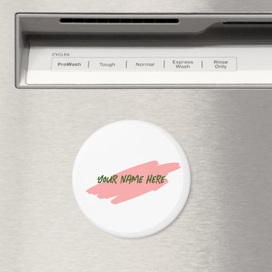 Ihr Name hier, Anpassen der 3" Magnet-Abzeichen-Ta Magnet (In Situ (Geschirrspüler))