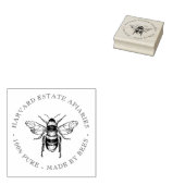 Ihr Name hier Benutzerdefinierte Apiaries Thin Bee Gummistempel (Stempel)