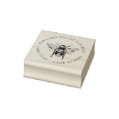 Ihr Name hier Benutzerdefinierte Apiaries Thin Bee Gummistempel (Stempel)