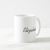 Ihr Name hier Calligraphy Template Trendy Kaffeetasse (VorderseiteRechts)