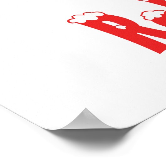 Ihr Name hier! Custom Letter R Teddy Bear Santas Poster (Ecke)