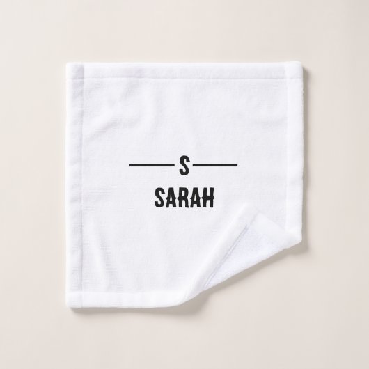 Ihr Name hier - Einfach Personalisiertes Handtuch Waschlappen (Waschlappen)