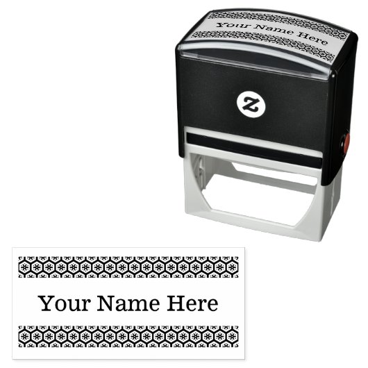 Ihr Name hier | Entwerfen Sie Ihr eigenes | Text Permastempel (Beispiel)