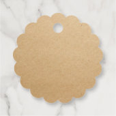 Ihr Name hier Honig ist skallopiert Geschenktafel Geschenkanhänger (Rückseite)