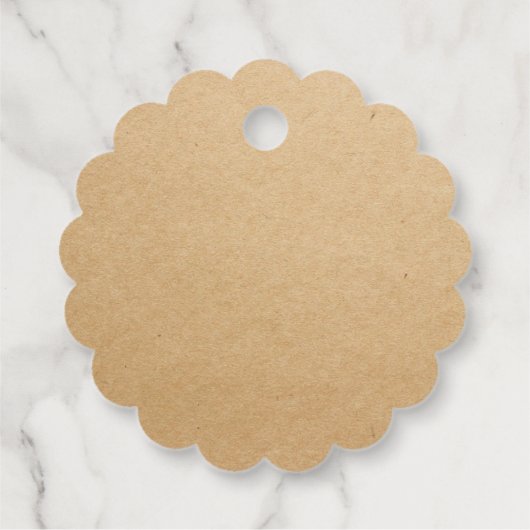 Ihr Name hier Honig ist skallopiert Geschenktafel Geschenkanhänger (Rückseite)