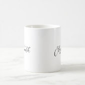 Ihr Name hier Kalligrafierte Vorlage benutzerdefin Kaffeetasse (Mittel)