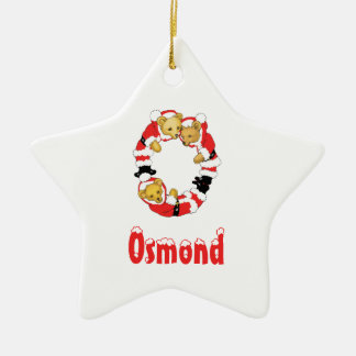 Ihr Name hier! Kundenspezifischer Teddybär Sankt Keramikornament