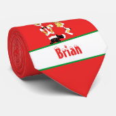 Ihr Name hier! Kundenspezifischer Teddybär Sankt Krawatte (Gerollt)