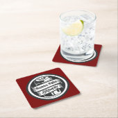 Ihr Name hier Logo Brauerei Thema Rechteckiger Pappuntersetzer (Vor Ort)