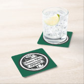 Ihr Name hier Logo Brauerei Thema Rechteckiger Pappuntersetzer (Vor Ort)