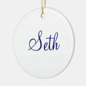 Ihr Name HIER Nantucket Keramik Ornament (Links)