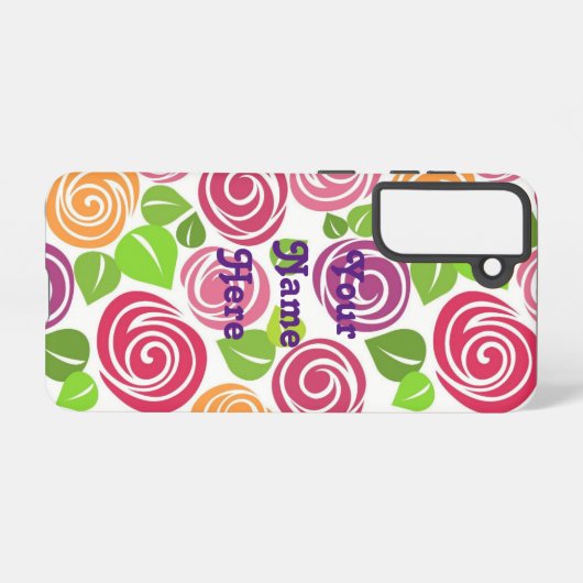 Ihr Name hier - Personalisiertes Design Samsung Galaxy Hülle (Rückseite (Horizontal))