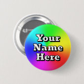 Ihr Name hier ( Sie können die Wörter ändern ) Button (Vorne & Hinten)