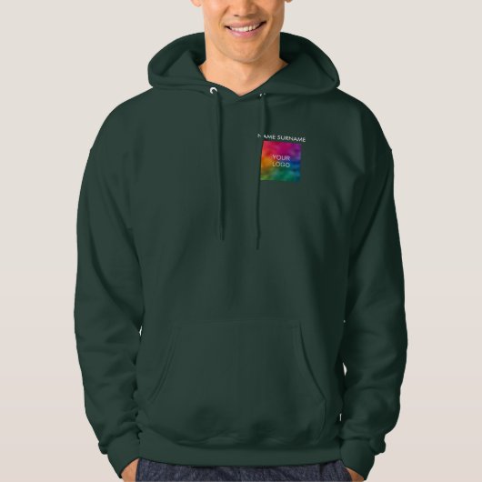 Ihr Name Hochladen von Firmenlogos oder Fotos auf Hoodie (Vorderseite)