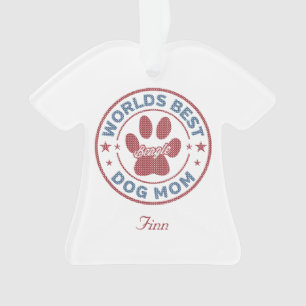 Ihr Name Hund Mama Beagle Ugly Sweater Ornament