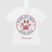 Ihr Name Hund Vater Chow Chow hässlich Sweater Ornament (Vorderseite)