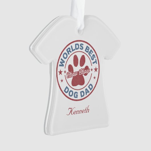 Ihr Name Hund Vater Chow Chow hässlich Sweater Ornament (Vorderseite)