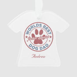 Ihr Name Hund Vater Cocker Spaniel Ugly Sweater Ornament