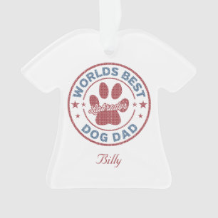 Ihr Name Hund Vater Labrador Ugly Sweater Ornament