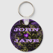 Ihr Name + Ihr Honigname Schlüsselanhänger (Vorderseite)