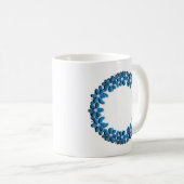 Ihr Name, Ihr Text, personalisiert, blumenreich Kaffeetasse (VorderseiteRechts)