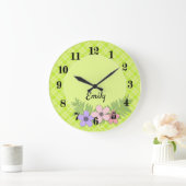 Ihr Name, Ihre Uhr, Ihr Retro Große Wanduhr (Zuhause)
