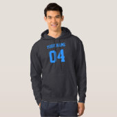 Ihr Name Ihre Zahl Hoodie (Vorne ganz)