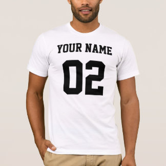 Ihr Name Ihre Zahl T-Shirt