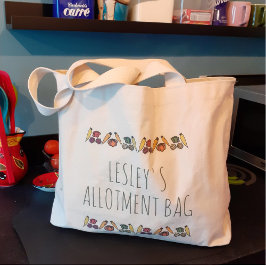 Ihr Name, Ihre Zuteilungstasche, farbiges Gemüse, Jumbo Stoffbeutel