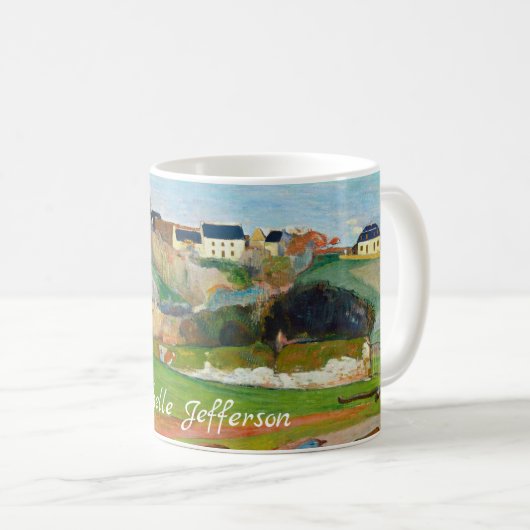 Ihr Name Impressionist Pastoral Gemälde Gauguin Kaffeetasse (VorderseiteRechts)
