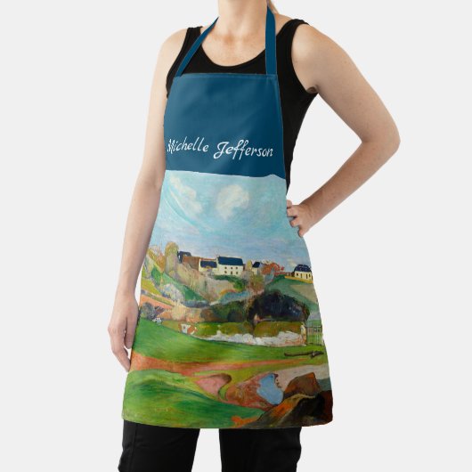 Ihr Name Impressionist Pastoral Gemälde Gauguin Schürze (InSitu)