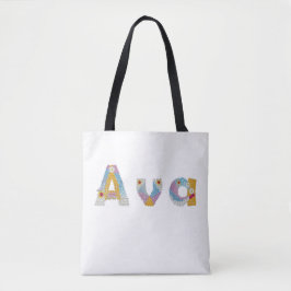 Ihr Name in künstlerischen Blumenbriefen / Ava Tasche
