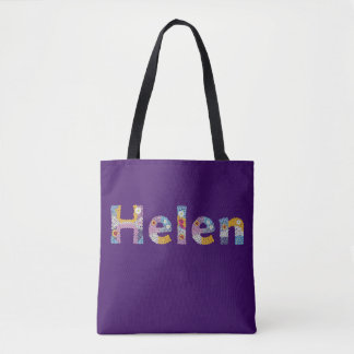 Ihr Name in künstlerischen Blumenbriefen / Helen T Tasche