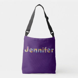 Ihr Name in künstlerischen Blumenschreiben / Jenni Tragetaschen Mit Langen Trägern