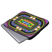 Ihr Name in Lights Laptopschutzhülle (Vorne Knopf)