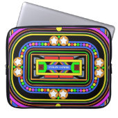 Ihr Name in Lights Laptopschutzhülle (Vorderseite)