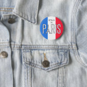 [Ihr Name] in Paris - Eiffelturm-Typografie Button (Beispiel)