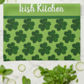 Ihr Name Irish Kitchen St Patrick's Day Geschirrtuch (Gefaltet)