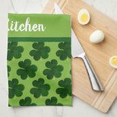 Ihr Name Irish Kitchen St Patrick's Day Geschirrtuch (Viertel Falte)