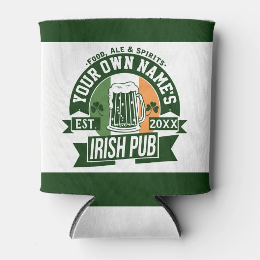 IHR NAME Irish Pub | Funny St Patrick's Day Party Dosenkühler (Vorderseite)