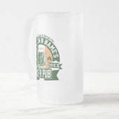 Ihr Name Irish Pub | Personalisierter St. Patty's  Mattglas Bierglas (Vorderseite Links)
