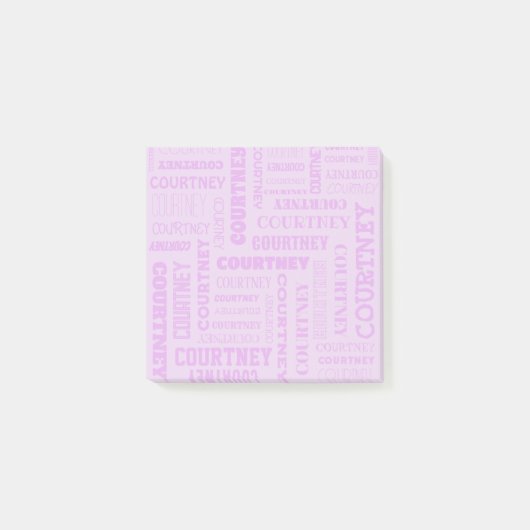 Ihr Name ist alles darüber Post-it Klebezettel (Vorderseite)