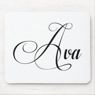 Ihr Name ist Ava Calligrafie Mousepad