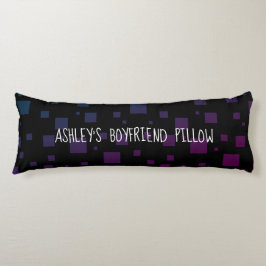 Ihr Name ist Boyfriend Pillow Black Blue Lila Art Seitenschläferkissen