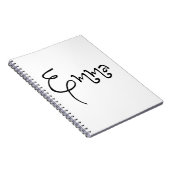 Ihr Name ist Emma Calligraphie Notizblock (Rechte Seite)