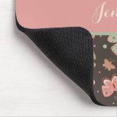 Ihr Name ist für die Schmetterlingsmuster-Inspirit Mousepad (Ecke)