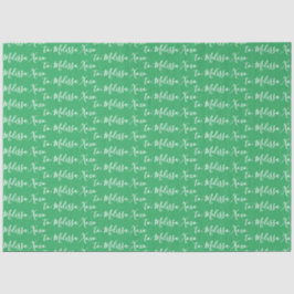 Ihr Name ist grün Seidenpapier